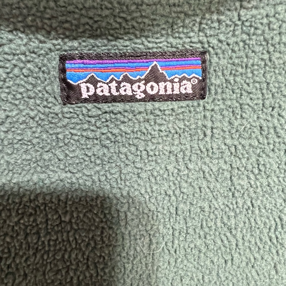 Patagonia Sage‎ Green Fleece Utility Jacket - Picture 9 of 10
